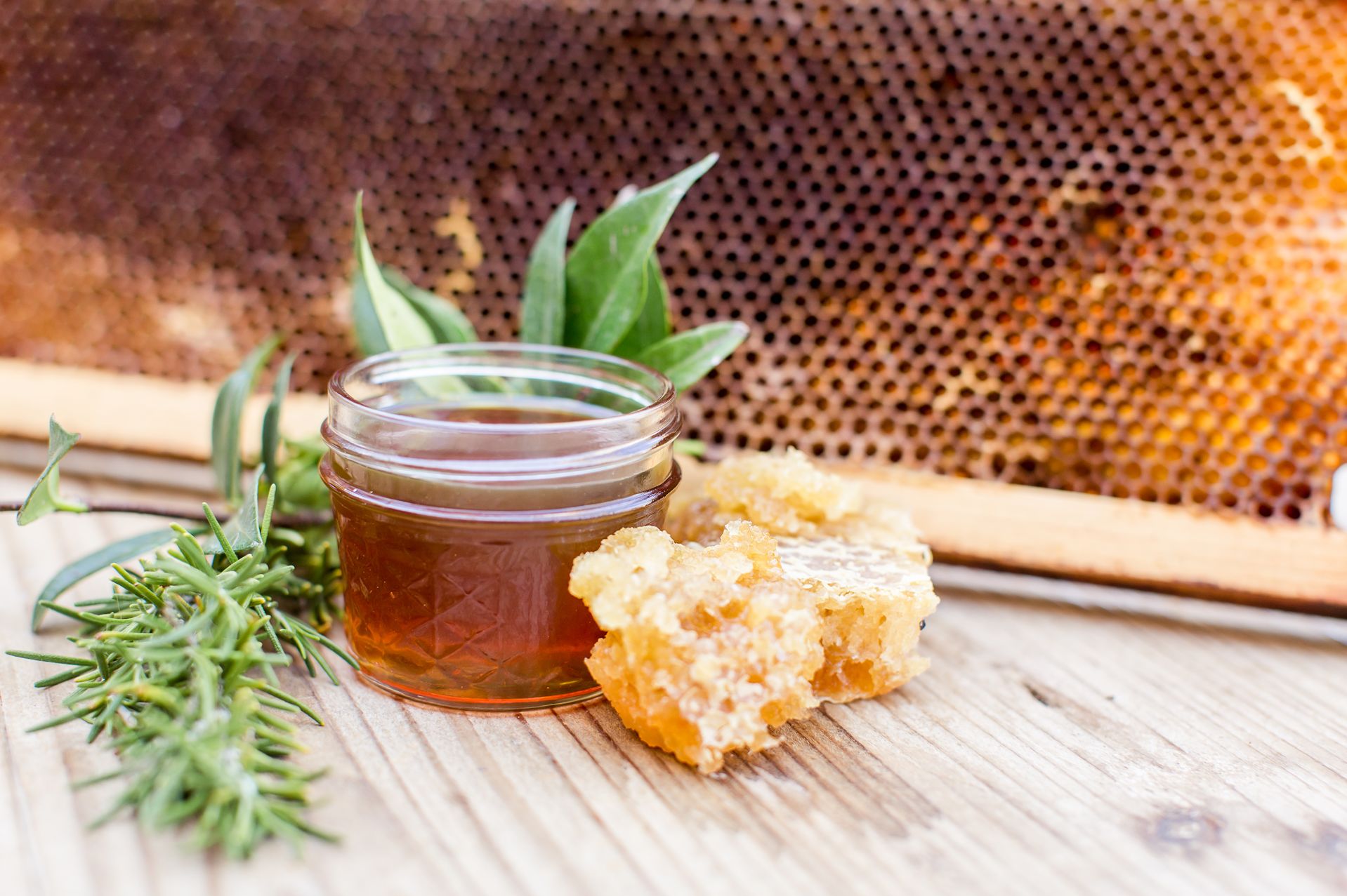 A Container With Honey